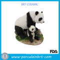 Cute Playing Panda Figurine résinique